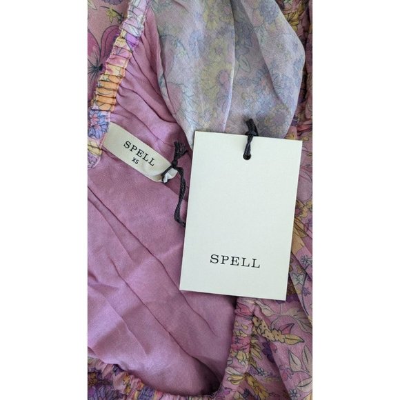 Spell Hibiscus Lane Midi Dress Musk Pink BNWT - Picture 7 of 7